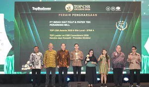 Perkuat Kontribusi Sosial dan Lingkungan, PT Indah Kiat Pulp & Paper, Tbk Perawang Mill dan Empat Unit Usaha APP Group lainnya Raih TOP CSR Awards 202
