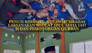 Penuh Khidmat, Rutan Humbahas Laksanakan Sholat Idul Adha 1447 H dan Pemotongan Qurban