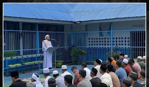 Lapas Gunungtua Gelar Sholat Idul Adha dan Penyembelihan Hewan Qurban