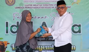 Lapas Rantauprapat Sembelih 2 Ekor Lembu dan 3 Ekor Kambing pada Hari Raya Qurban