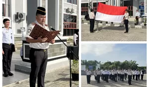 Kobar Api Pancasila di Ujung Utara Medan: Imigrasi Belawan Gelar Upacara Hari Lahir Pancasila