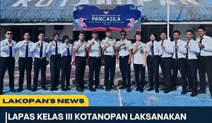 Penuh Khidmat, Lapas Kotanopan Gelar Upacara Peringatan Hari Lahir Pancasila