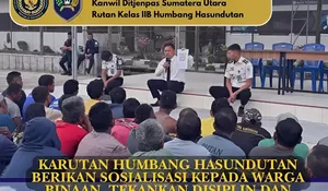 Karutan Humbang Hasundutan Berikan Sosialisasi kepada Warga Binaan, Tekankan Disiplin dan Pembinaan Positif
