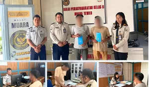 Bapas Muara Teweh Terima dan Registrasi Klien PB dari Lapas Muara Teweh