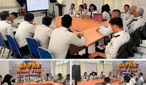 Perkuat Griya Abhipraya dan Program Pembimbingan, Bapas Muara Teweh Gelar Rapat Bulanan Strategis