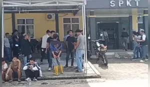 Masyarakat Desa Suka Maju Beri Dukungan Moral Kepada Korban Pencurian Sawit, di Periksa Dugaan Penganiayaan, Diminta  Polres Rokan Hulu Tangkap DPOnya