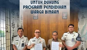 Dukung Program Pendidikan Warga Binaan, Rutan Rantau Jalin Kerja Sama dengan PKBM Lathiiful Khabir