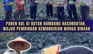 Panen Kol di Rutan Humbang Hasundutan, Wujud Pembinaan Kemandirian Warga Binaan