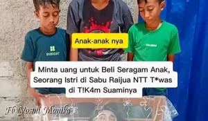 Tragis! Berujung Maut, Ibu di Sabu Raijua Tewas Ditikam Suami Hanya karena Uang Seragam Anak