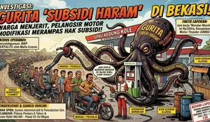 Gurita "Subsidi Haram" di SPBU Kedung Kole, Warga Menjerit Antrean Dikangkangi Motor Tangki Modifikasi!
