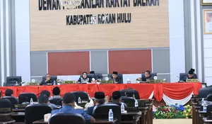 Dihadiri Bupati, Forkopimda, DPRD Rokan Hulu Rapat Paripurna Sahkan 3  Ranperda Investasi Dan Produk Hukum Menjadi Perda