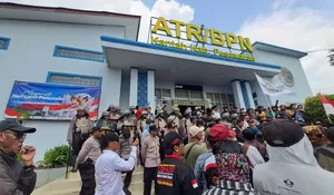 Sengkarut 329 Hektar Lahan PTPN 7, Massa Geruduk BPN Pesawaran!