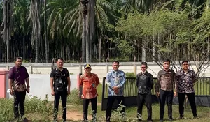 Kalapas Kotapinang dan Jajaran Lakukan Peninjauan Kondisi Lahan Baru di Desa Asam Jawa