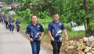 Langkah Sehat, Semangat Hebat! Pegawai Lapas Kelas IIB Gunungsitoli Gelar Jalan Santai Penuh Kebersamaan