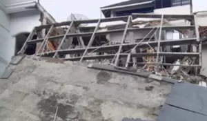 Dahsyat! Ledakan Maut Ratakan Rumah Mewah di Grand Polonia Medan