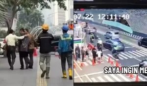 Beredar Video Dugaan Satpam Bundaran HI Dipaksa Sujud Usai Tegur Pengemudi Alphard