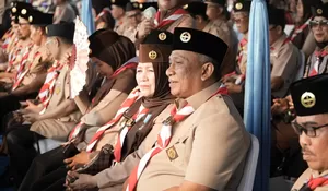 Bupati Anton Hadiri Pembukaan Jambore Nasional XII Tahun 2026 di Buperta Cibubur.
