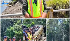 Penanganan Jalan Longsor Jembatan Susua di Kabupaten Nias Selatan, Sudah Bisa di lewati dengan Kapasitas Maksimal 5,Ton