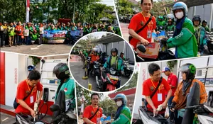 Kado Kemerdekaan, Sahabat Surga dan Tolong Menolong Berbagi BBM Gratis untuk 200 Ojol Surabaya