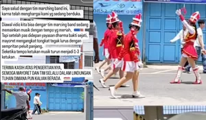 Aksi Hening Drumband SMA Diponegoro Kisaran di Depan Rumah Duka Panen Pujian