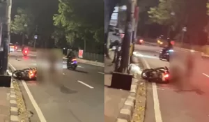 Viral Insiden Pemotor Dipukuli Pria Tanpa Busana Buat Geger Stasiun Lenteng Agung