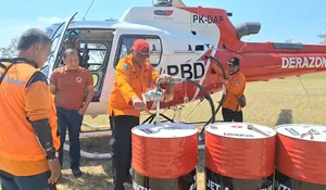 Karhutla Gunung Arjuna Meluas, BPBD Jatim Intensifkan Water Bombing 8.000 Liter