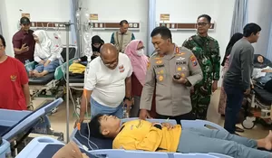Kapolresta Sidoarjo Turun Langsung Cek Kondisi Santri Ponpes Manbaul Hikam