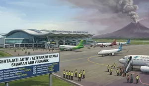 Imbas Abu Vulkanik: Delapan Bandara Ditutup, KDM Siapkan Kertajati Jadi Alternatif