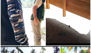 Bupati Nias Selatan Tinjau Rumah Warga yang Ambruk Akibat Banjir sungai Masio di Hilizombei