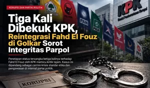 Tiga Kali Dibekuk KPK, Reintegrasi Fahd El Fouz di Golkar Sorot Integritas Parpol