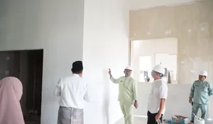 Tinjau Progres Mal Pelayanan Publik Rokan Hulu, Bupati Anton Pastikan Kemajuan Pekerjaan