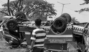 Misi Kemanusiaan Berujung Maut: Mobil Damkar Pangkep Terbalik, Dua Petugas Gugur