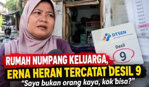 Rumah 4x5 Meter Masih Numpang Keluarga, Erna Heran Tercatat Desil 9