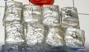 Gagalkan Penyelundupan Jalur Laut Malaysia, Bea Cukai Bengkalis dan Kanwil Riau Sita 28,3 Kg Sabu