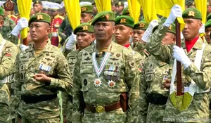 Gemuruh Tiga Matra Mengangkasa, Peringatan HUT TNI ke-81 Spektakuler Pukau Indonesia