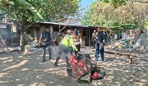 Polresta Sidoarjo  Bersama Polsek Waru Dan Anggota Turun Langsung Di Arena Sabung Ayam Desa Bungurasih