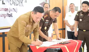 Ikuti Jaksa Sahabat Pendidik, Bupati Nias Barat Tekankan Pentingnya Lingkungan Pendidikan Taat Hukum