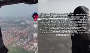 Viral Video Helikopter Berlogo Ekraf ke Konser The Weeknd Guncang Jagat Maya