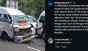 Mencekam! Kecelakaan Beruntun Belasan Kendaraan Lumpuhkan Ruas Tol Cipularang KM 92