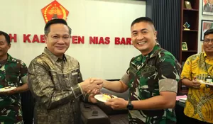 Rayakan HUT ke-48 Bupati Nias Barat, Yonif TP 903/Baluseda Pererat Kebersamaan