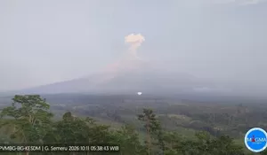 Gemuruh Mahameru Kembali Membuncah: Gunung Semeru Erupsi Lagi, Muntahkan Abu Vulkanik Seribu Meter