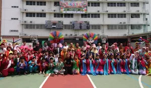 Gemuruh Sorak Pelajar Sambut Wawali Kota Bekasi Harris Bobihoe Saat Buka Avassco XI