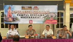 Kapolresta Sidoarjo Diskusi Bareng Warga Rangkah Kidul, Ajak Komitmen Jaga Kamtibmas