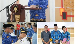 PERKUAT BIROKRASI, BUPATI NIAS SELATAN ,SOKHIATULO LAlA LANTIK 43 PEJABAT DAERAH