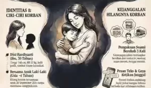 Poster Pencarian Dwi Bagus dan Ibu-Anak yang Hilang di Madiun Beredar, Jatanras Polda Jatim Lakukan Pengejaran