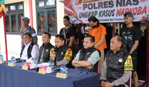 Polres Nias Sita 44,62 Gram Sabu di Nias Barat, Pria 54 Tahun Diamankan