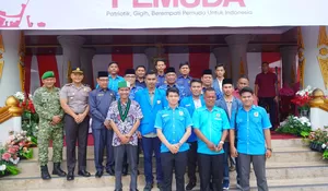 Pimpin Upacara Sumpah Pemuda ke-98 Tahun 2016,  KNPI Rokan Hulu Kobarkan Semangat Persatuan di Kantor Bupati