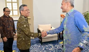 Menkeu Suahasil Nazara Terima Kunjungan Menlu Singapura di Kantor Kemenkeu
