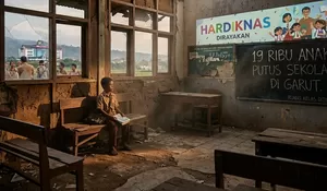 19 Ribu Anak Putus Sekolah di Garut: Hardiknas Dirayakan, Ruang Kelas Ditinggalkan