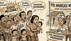 Kasus Campak dan Rubela di Garut Meledak, Anak-anak Jadi Korban Imunisasi Mendadak Dicari